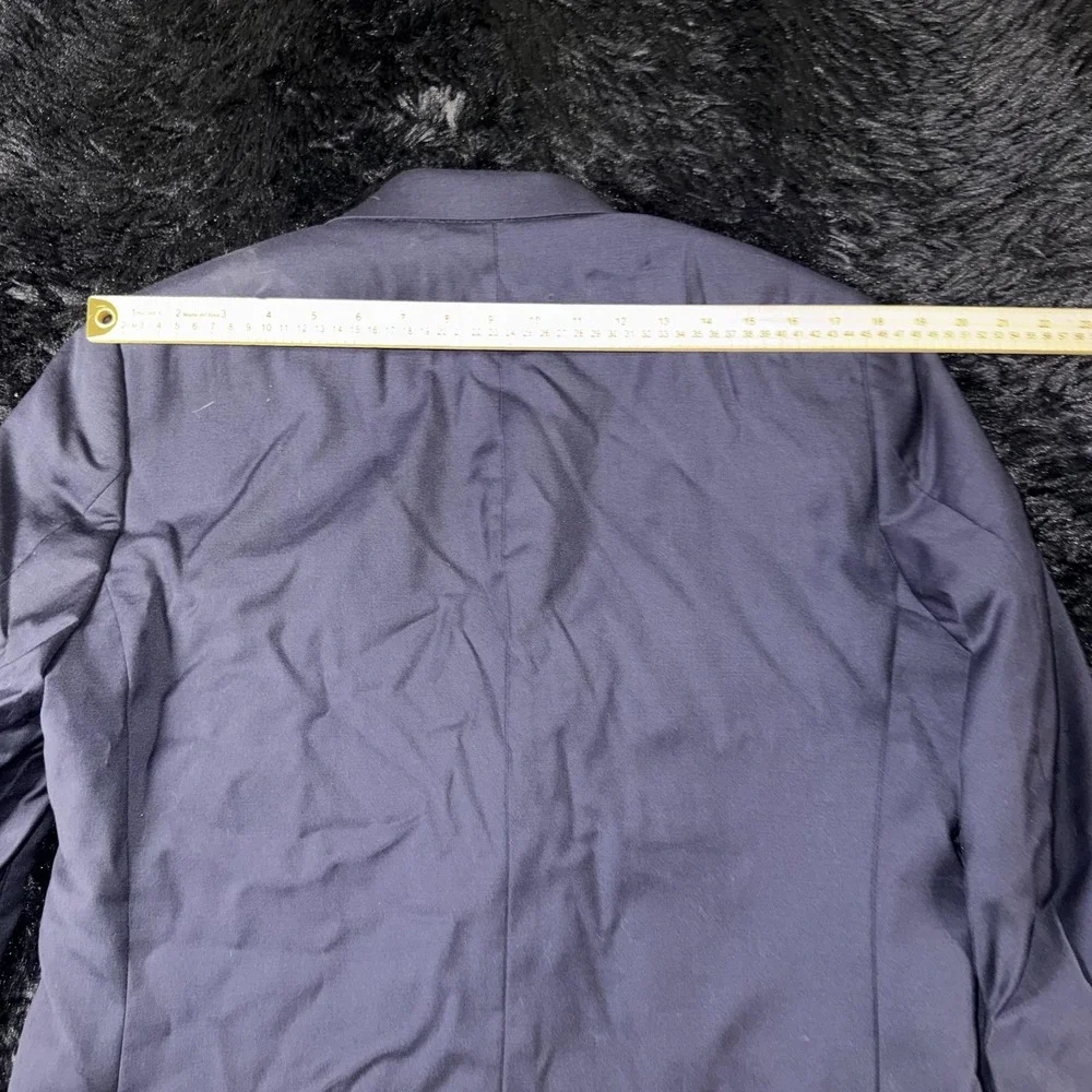 Hickey Freeman Blazer Mens 40R Navy Wool Stretch Two Button Lined Sport‎ Coat